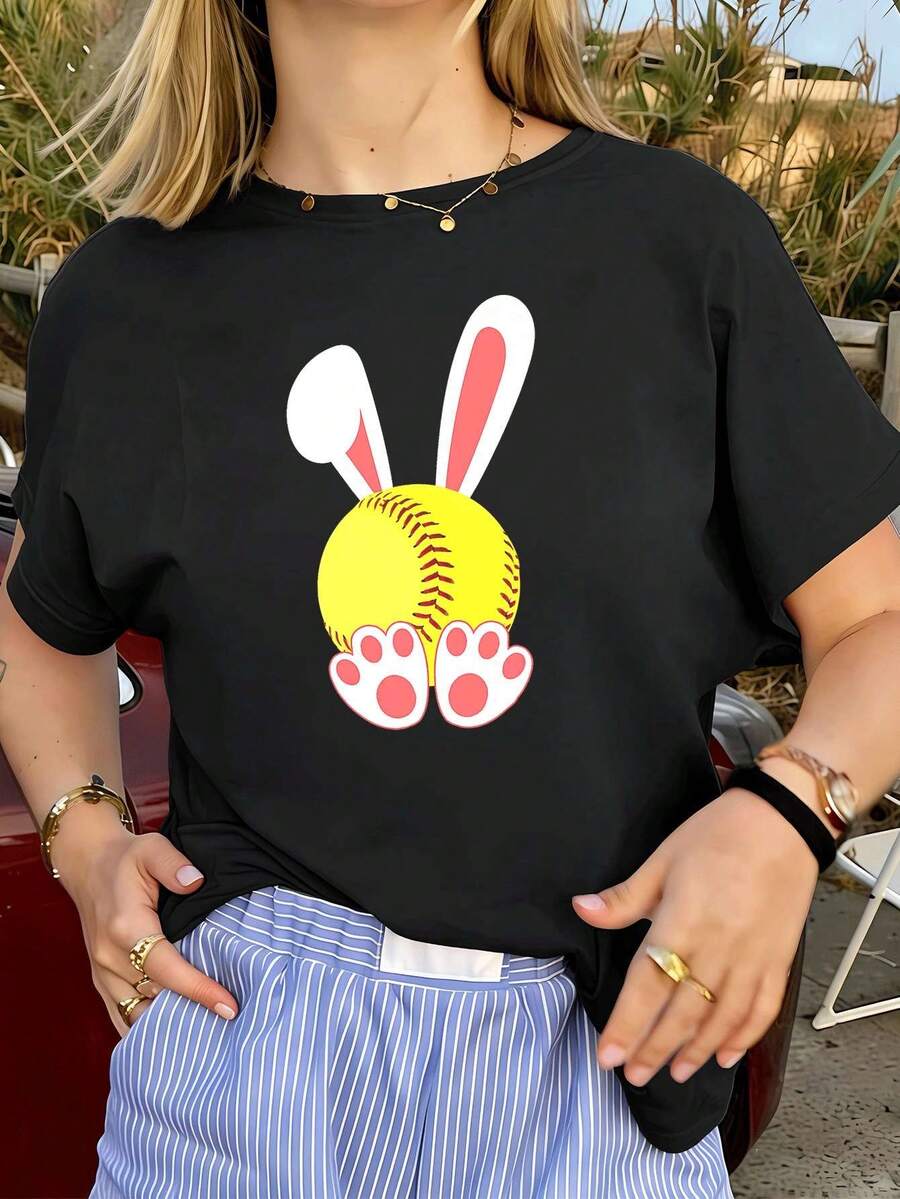 Women T-Shirts - Black - View 1