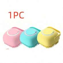 1 chiếc bàn chải chải lông thú cưng bằng silicon dễ thương: Dụng cụ nhỏ gọn loại bỏ lông chó và tạo bọt khi tắm - Nhẹ nhàng cho da thú cưng, lý tưởng để tắm tại nhà và chải chuốt hàng ngày. - Nhiều màu - Xem 12