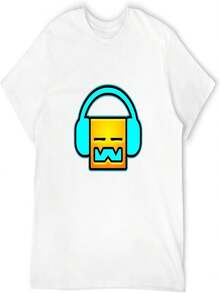 Camiseta para hombre con estampado geométrico para s - Blanco - Ver 1