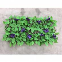 Pantalla de enrejado expandible, pantalla de seto artificial para jardinería, panel de rejilla de jardín extensible, pantalla de enrejado de jardín, pantalla de enrejado de privacidad para decoración de pared de patio trasero - Multicolor - Ver 6