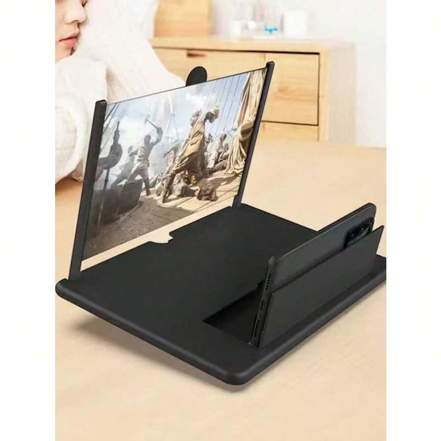 Amplificador de pantalla para móvil con protección ocular de ultra alta definición, soporte desmontable y dividido para móvil, - Multicolor - Ver 1