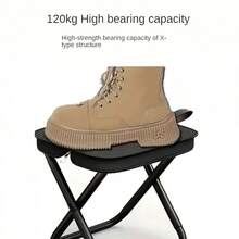 Compact Portable Outdoor Chair Suitable For Adults, Easy To Set Up And Fold, Weather-Resistant Fabric, Ideal For Camping, Fishing, Travel - Perfect For Holidays And Outdoor Adventures, Space-Saving - 1pc - View 6