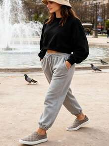 Zapatos casuales de mujer - Camel - Ver 2