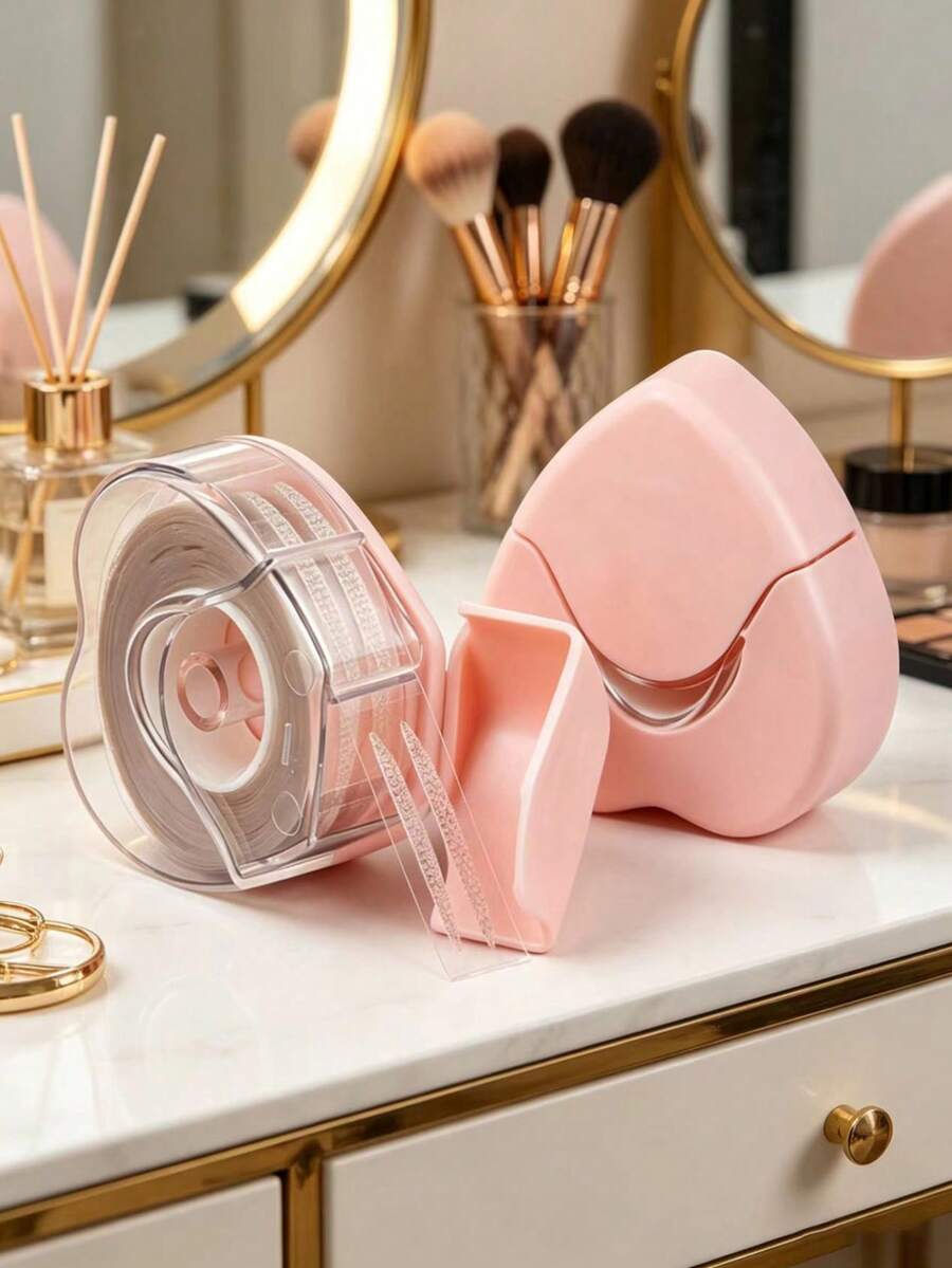 Bộ 200 miếng dán tạo mí mắt đôi vô hình, kèm dụng cụ hỗ trợ, tạo mí mắt đôi tự nhiên không nếp nhăn, hộp nắp bật họa tiết ren. - Nhiều màu - Xem 1