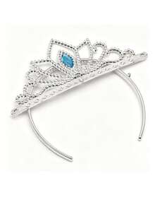 Princess Tiara Headband, Birthday Party Costume Headpiece, Holiday Event Performance Headwear - Silver - View 7
