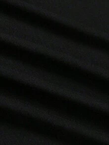 Camiseta de manga corta con cuello redondo y estampado de la Torre Eiffel de París para mujer, estilo casual y de talla grande. - Figura predeterminada 1 - Ver 4