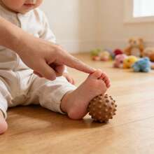 Infant Silicone Tactile Ball, Baby Hand Grasp Massage Ball, Silicone Rattle Toy For Infants - Multicolor - View 6
