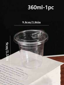 1/10 Large Transparent Heat-Resistant Reusable Acrylic Cups With Lids - Suitable For Hot/Cold Beverages, Iced Coffee, Smoothies, Outdoor Picnics, Birthday Parties And Daily Use - Multi-Functional, Easy To Clean - Multicolor - View 9
