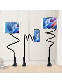1 cái giá đỡ điện thoại/máy tính bảng xoay 360° đế xoắn ốc kiểu dáng thoải mái để cạnh giường ngủ, thích hợp cho mùa tựu trường. - Nhiều màu - Xem 2