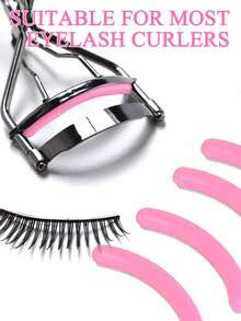 100pcs Eyelash Curler Rubber Pads, Replacement Eyelash Curler Rubber Strips, Beauty Tools For False Eyelashes (30/2pcs) - Multicolor - View 3