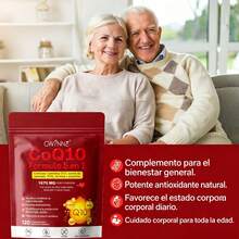 Gwynne Coq10 Cápsulas,120 Cápsulas,con Pqq,400 Mg Coq10 Y 1200 Mg Omega-3,salud Cerebral Y Cardíaca, Hígado,hueso Y Apoyo Antioxidante - 1 pieza - Ver 3