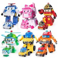 Nuevas figuras de acción de dibujos animados transformación Anime mano deformación coche modelo avión regalo juguetes Robots para - E - Ver 5