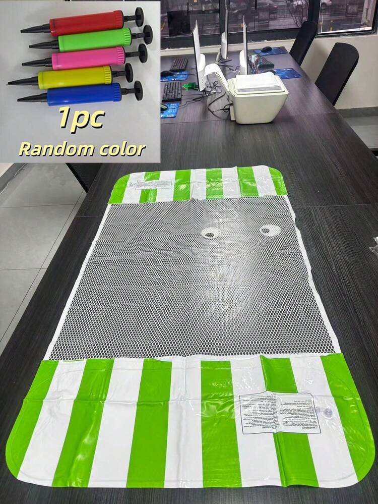 1 chiếc ghế võng bơm hơi dành cho người lớn, giường nổi bằng PVC dày dặn cho hồ bơi, ghế nổi gấp gọn dùng cho kỳ nghỉ biển, giải trí, chất liệu PVC chống thủng dày dặn mật độ cao được nâng cấp, không mùi, chống nổ, kín khí, tựa lưng lưới công thái học ôm sát eo và cổ, thiết kế bơm hơi và xả hơi nhanh chóng, kích thước nhỏ gọn, có thể gấp lại và mang theo, tải trọng tối đa 150kg, thích hợp cho hồ bơi tại nhà, bãi biển, hồ, tiệc nước. - Một kích cỡ phù hợp cho tất cả - Xem 10