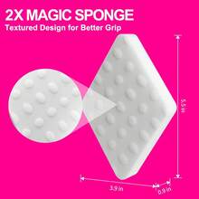 20 Pack Sponge Eraser For Cleaning, Twice The Density For Reliable Cleaning On Kitchens, Bathrooms, Walls, Shoes, Just Add Water To Wipe Away All Dirt - 1 - Xem 3