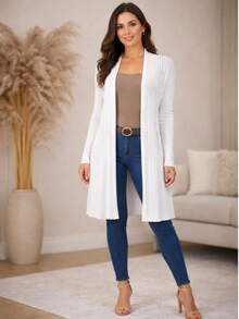 Women Coats - 白色 - 查看 1