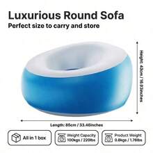 Portable Inflatable Sofa Lounger, Suitable For Camping, Picnics And Beach Outings. Can Be Used Indoors And Outdoors. An Essential Item For Home Living Spaces And Balconies. - Multicolor - View 6