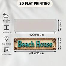 This Is A 2D Sign Board That Serves As A Charming Wall Decor For Beach Huts, Featuring Rope, Starfish And Seashell Elements. It Is Suitable For Various Settings, Including Bars, Living Rooms, And Dining Rooms. - A - View 4