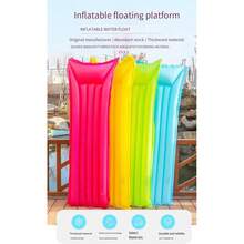 In Stock Colorful Inflatable Floating Lounger, Foldable Single Person Inflatable Floating Bed Chaise Lounge For Swimming Pool Water Bed - Color - View 8