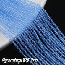 180 hạt thủy tinh mài giác, nguyên liệu tự làm trang sức cho vòng tay, vòng cổ, phụ kiện đội đầu, bông tai. - Tự làm đồ trang sức bằng hạt thủy tinh - Xem 15