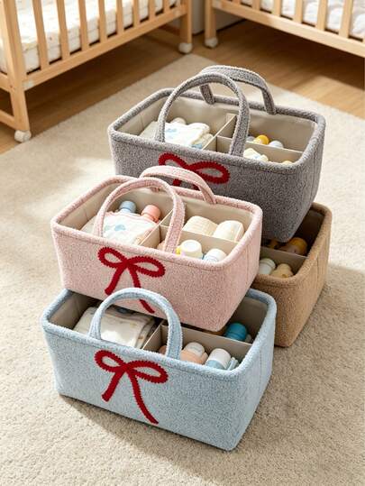 1pc Baby Supplies Storage Basket, Multi-Function Organizer Bin For Toys, Clothes, Bottles