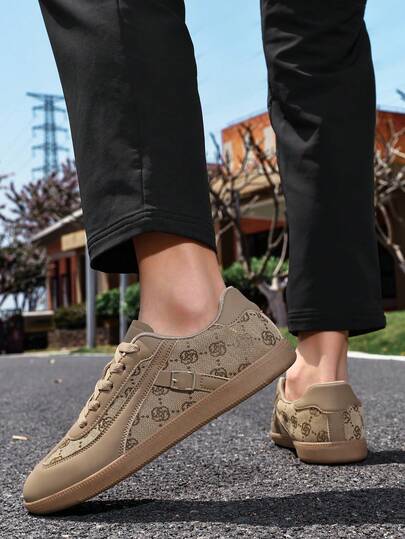 Giày thể thao nam cổ điển tối giản mới năm 2026, thoải mái, thời trang - Thoáng khí, giày casual đường phố với da PU lộn, mũi tròn, đế ngoài bằng cao su TPR, đa năng cho các hoạt động thường ngày, học sinh, ngoài trời, mọi mùa, nhẹ và bền.