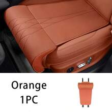 1 Set de Cojín de Asiento de Coche de Cuero Napa con Almohadillas Lumbares y para las Piernas, Cojín de Asiento Premium Simulado de Aerolínea, Cojín de Asiento Contorneado 3D para Mejorar la Comodidad y el Entorno de Conducción, se Adapta a Asientos Delanteros y Traseros, Accesorio de Interior de Coche - Multicolor - Ver 15