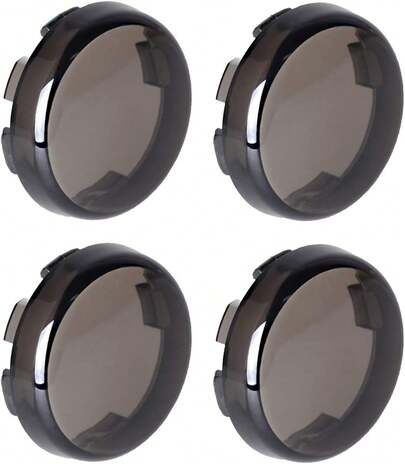 NTHREEAUTO Smoke Bullet Turn Signal Light Lens Cover Compatible With     , Qty 4