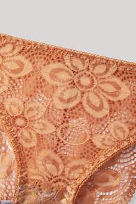 2pcs Women's Undergarment Set (With Underwire Bra & Panty) Lingerie - Yellow - View 6