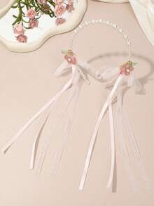 1pc Butterfly Pearl Tassel Headband, Gentle Sweet Style Hair Accessory, Elegant Hair Decoration For Daily Wear, Party, Date - Multicolor - View 13