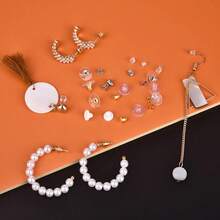 WGRXIRANYKM Tapón de oreja en caja, múltiples estilos, pendientes de goma y aleación, tapón de oreja redondo de silicona bloqueado, accesorios para hacer joyas DIY - Multicolor - Ver 6