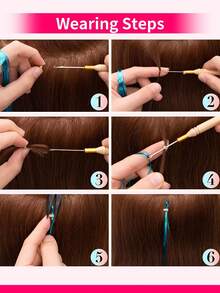 12 Colors Shiny Hair Braiding Tool Set, Heat Resistant Glitter Fairy Hair Accessories, Suitable For Women Girls Makeup Ball Cosplay - Multicolor - View 7