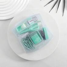 一套迷你办公用品 - 包括订书机、剪刀、起钉器、订书钉、胶带座、卷笔刀、回形针 - 小巧便携，适合圣诞节、春节、教师节、万圣节、复活节、国庆节、儿童节、生日、旅行纪念品、毕业典礼、聚会、送给年轻人、情侣、同事、朋友、孩子、同学、导师等。 - 訂書機套裝 - 查看 4