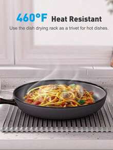 Giá để bát đĩa gấp gọn bằng thép không gỉ, có lớp bọc silicon chống trượt, thoát nước nhanh, tiết kiệm không gian, sản phẩm không thể thiếu năm 2026, món quà hoàn hảo cho ngày Valentine. - Nhiều màu - Xem 6