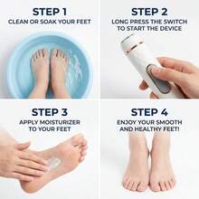 Kikir Kaki Elektrik Isi Ulang, Set Perawatan Kaki Portabel, Pengisian Daya USB, Untuk Perawatan Kaki yang Halus, Memoles Kuku, Manikur, Pedikur, Penggosok Berdiri dan Seni Kuku DIY - View 6
