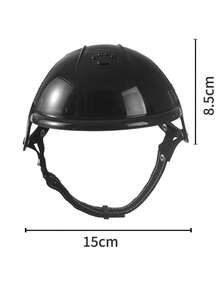 1pc Pink Pet Helmet, Suitable For Dogs And Cats, Motorcycle Style Outdoor Sports Pet Headwear Accessory - Multicolor - View 12