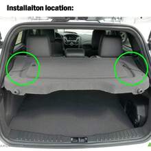 2PCS Parcel Shelf Tray Cover String Strap Rope & Clips For  FOCUS MK3 2011-18 - Trunk Lanyard Clip - View 9