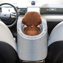 1pc Pet Bed For Car (Suitable For Cats & Dogs), Car Center Console Storage Bag, Cat Bed, Car Mat, Pet Travel Carrier Bag, Suitable For Small To Medium Pets - Grey - View 9