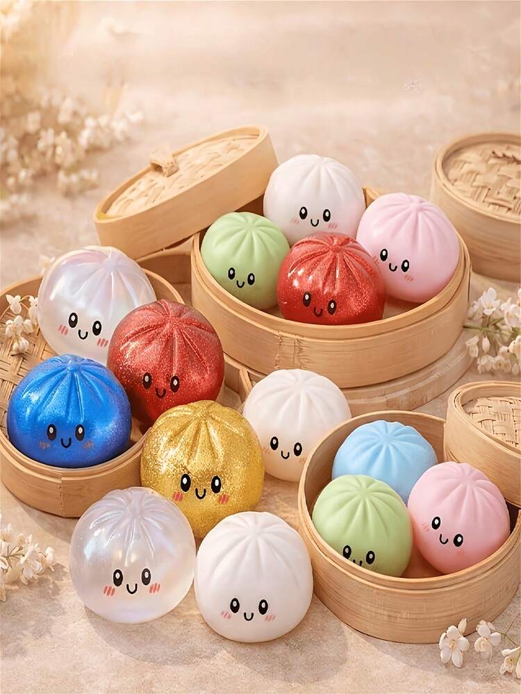 Bread Squeeze Toy: Colorful Mini Bread Squeezing Ball, Slow Rebound Anti-Stress Small Item, Realistic Bread Dough Ball, Stretchable Sensory Desktop Toy, Relieve Anxiety, Office Relaxation, Soft And Squishy, Soft And Squishy Thing, Soft And Squishy Toy, Home Decor | Best Gift For Family And Friends, Sensory Toy, Soft And Squishy Toy, Squeeze Bean, Stress Relief Toy, Soft And Squishy Ball, Travel Essential, Gift - A - View 2