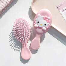 [Authorized Genuine] Sanrio Hello Kitty Mini Portable Air Cushion Comb - Women's Lightweight Travel Straightening Comb, Anti-Static Scalp Massage Brush, Outdoor Camping Essential Gift (Self-Assembly Required) - A - View 7