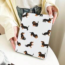 1 chiếc ốp lưng da PU họa tiết chó Dachshund, bảo vệ bàn làm việc, có chân đế xoay 360° và khe cắm bút, chức năng tự động bật/tắt màn hình, phù hợp với các dòng máy phổ biến của Apple/Honor/, món quà tuyệt vời cho mùa tựu trường, ngày lễ tình nhân và các dịp lễ khác. - Nhiều màu - Xem 10
