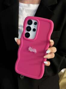 1个DIY可爱猫咪马卡龙手机壳，2026最新畅销设计，兼容Galaxy S26、S25、S24、S24 Plus/S24+、S24 Ultra、S24 FE、S20、S21、S22、S23以及11/11 Pro/11 Pro Max、12/12 Pro/12 Pro Max、13/13 Pro/13 Pro Max、14/14 Pro/14 Pro Max、15/15 Pro/15 Pro Max、16/16 Pro/16、17 Pro Max、16E，采用防震硅胶材质 - 玫紅色 - 查看 3