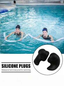 Silicone Swimming Ear Plugs, Waterproof Reusable Earplugs For Adults Kids, Soft Comfortable Fit Ear Protection For Swimming, Showering, Surfing, Water Sports, Prevent Water Entry - Multicolor - View 2