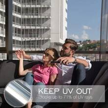 Multi-Size One Way Silver Mirror Window Film Heat Control UV Block Privacy Home Office - 1PC - View 4