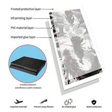 1 Set Waterproof, Scratch-Resistant Printed Skin Stickers Compatible With PS4 Slim Game Console, Personalized Decorative Protective Decal Stickers - FOR  Slim - View 8