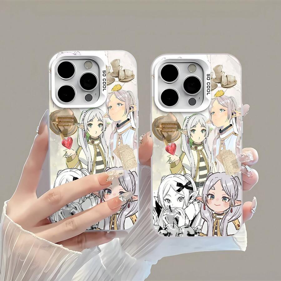 Funda para teléfono con diseño de fantasía élfica, compatible con fundas para teléfonos 17, 16 Pro Max, 15 Pro Max, 13 y 12. Fabricada en TPU, con un diseño elegante y moderno que ofrece protección contra golpes y caídas. Un regalo ideal para familiares, amigos, seres queridos, novios, novias, para fiestas y aniversarios. - Blanco - Ver 1