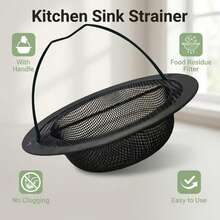 Large Stainless Steel Sink Strainer, Suitable For Most Kitchen Sinks, Bathroom Basins, And Balcony Drains - Multicolor - View 6