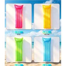 In Stock Colorful Inflatable Floating Lounger, Foldable Single Person Inflatable Floating Bed Chaise Lounge For Swimming Pool Water Bed - Color - View 12