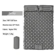 4-Inch Extra Thick Self-Inflating Air Mattress - Double Inflatable Camping Pad With Built-In Foot Pump And Pillow, Suitable For Backpacking Tents - Multicolor - View 7