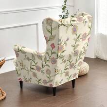 Bộ 2 món bọc ghế in hình hổ co giãn đa năng (1 bọc ghế sofa + 1 bọc đệm ghế) - Hoa nở rộ, màu vàng đậm - Xem 5