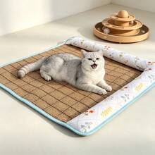 1个猫咪降温垫，宠物凉垫，透气夏季用品，猫咪休息垫 - 彩色 - 查看 5